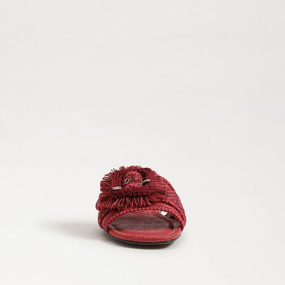 Summer Red Faux Raffia
