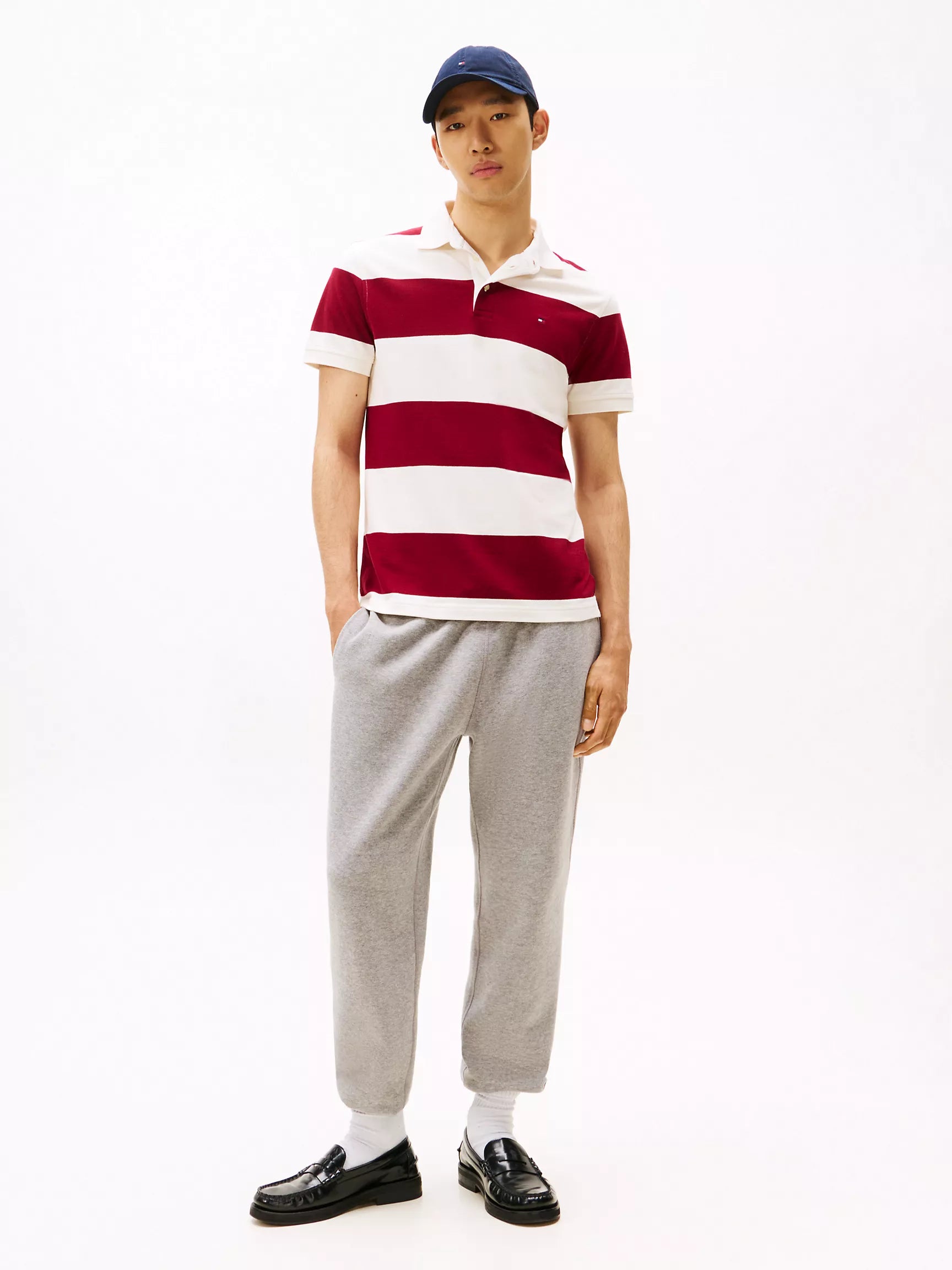 Rouge/White Stripe