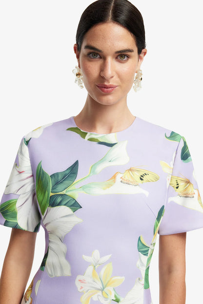 Lily Blossom Print in Lilac