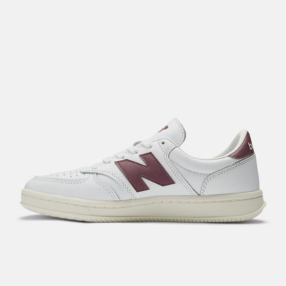 White With Washed Burgundy