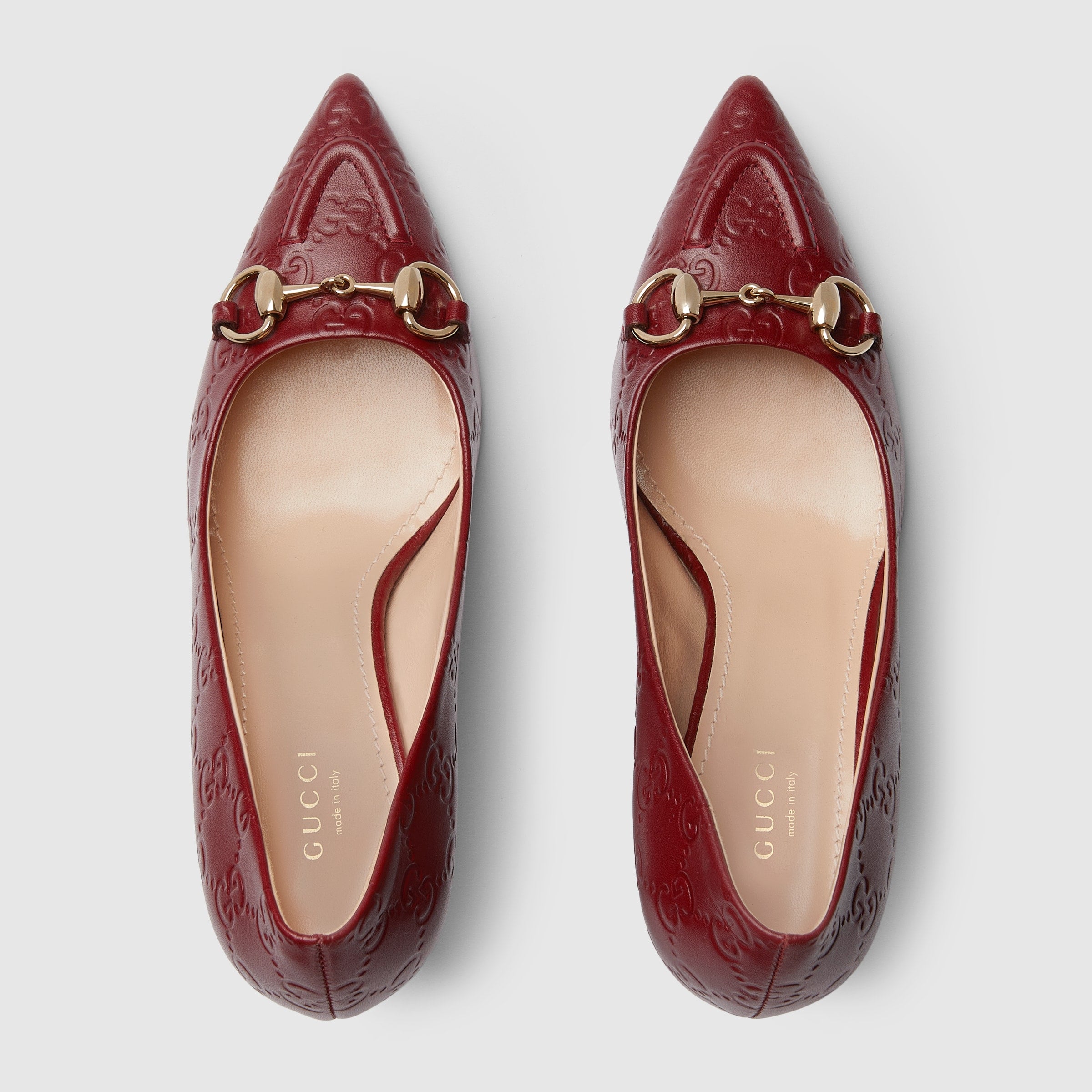 piel con GG rojo rosso ancora