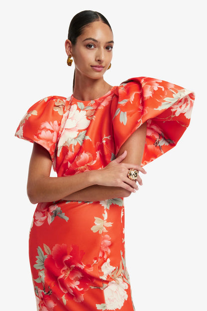 Saffron Peony Print