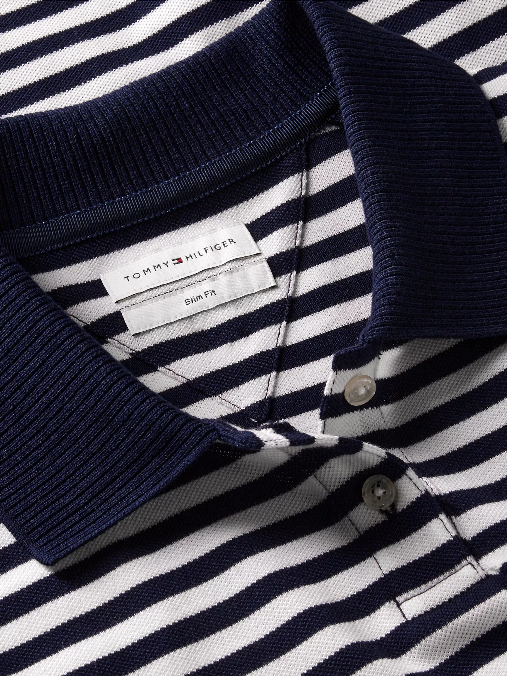 Navy Blue / Ecru Stripe