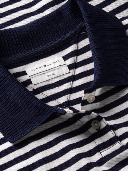 Navy Blue / Ecru Stripe