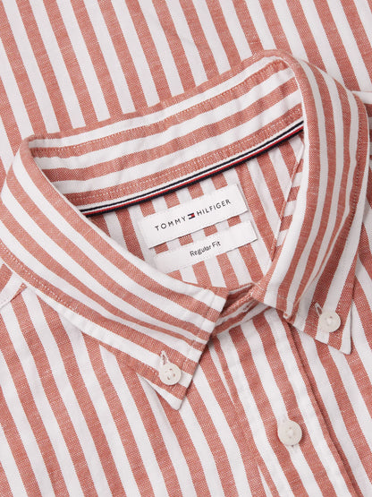 Rusty Ochre/White Stripe