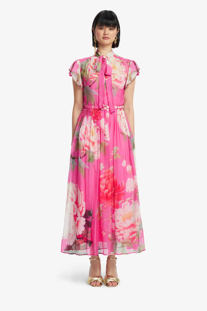 Peony Print in Fuchsia