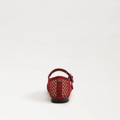 Deep Scarlet Mesh Fabric