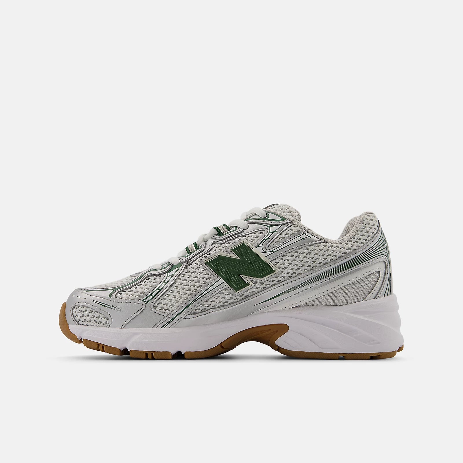 Silver Metalic With Dark Alpine Green
