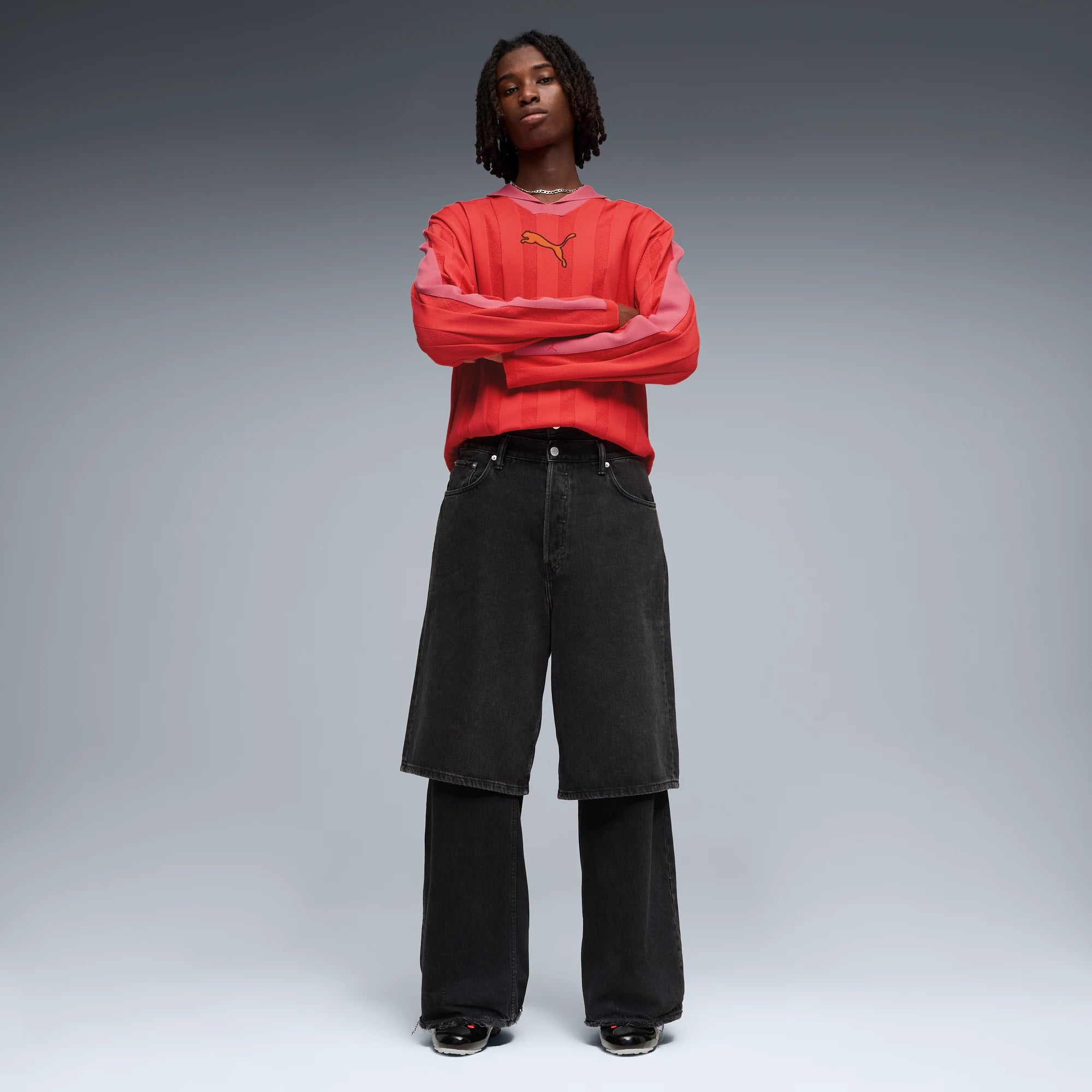 PUMA Black-PUMA Red