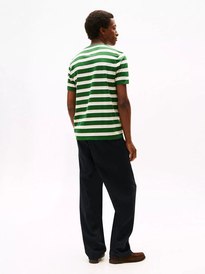 Deep Evergreen/Beige Stripe