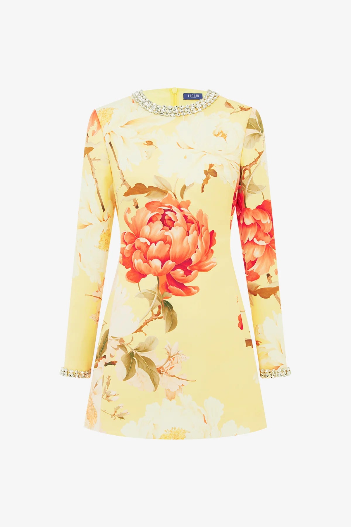 Peony Print in Yellow