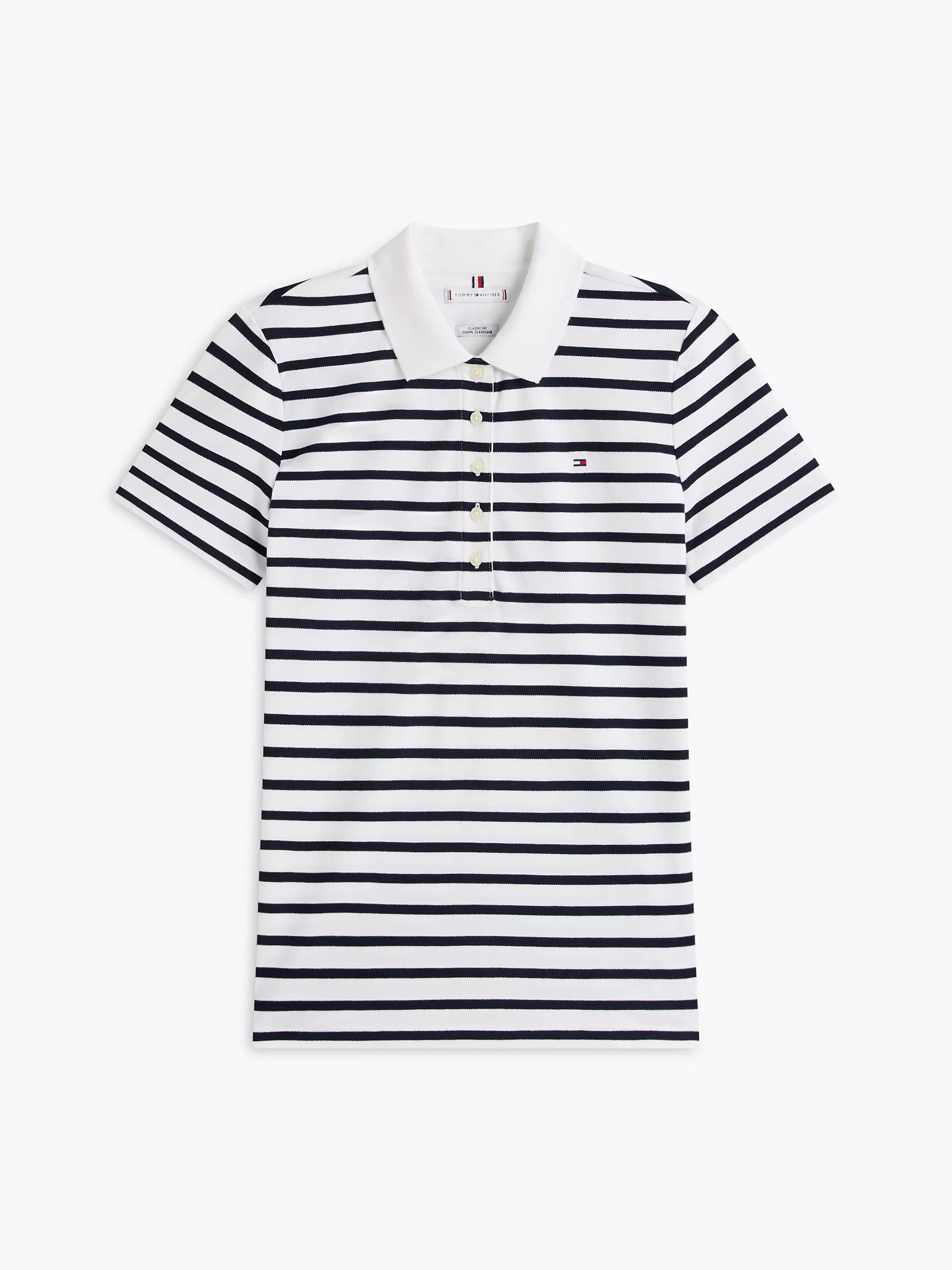 Ecru / Navy Blue Stripe