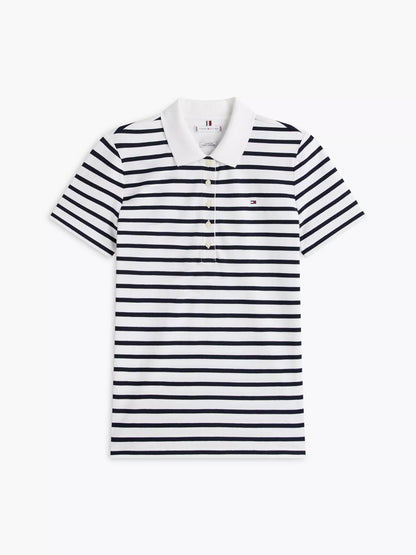 Ecru / Navy Blue Stripe