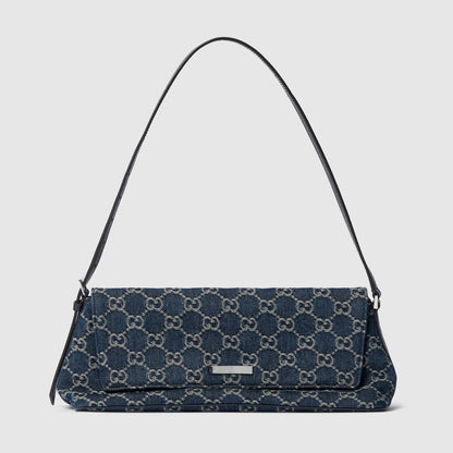denim azul con GG