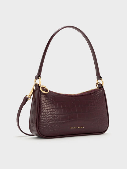 Maroon Red Croco