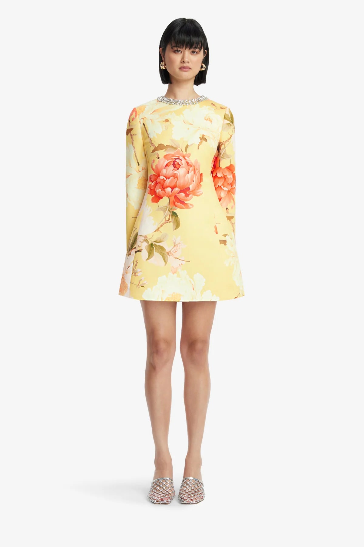 Peony Print in Yellow