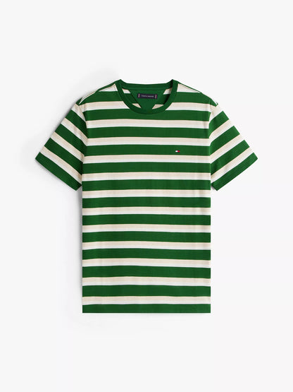 Deep Evergreen/Beige Stripe