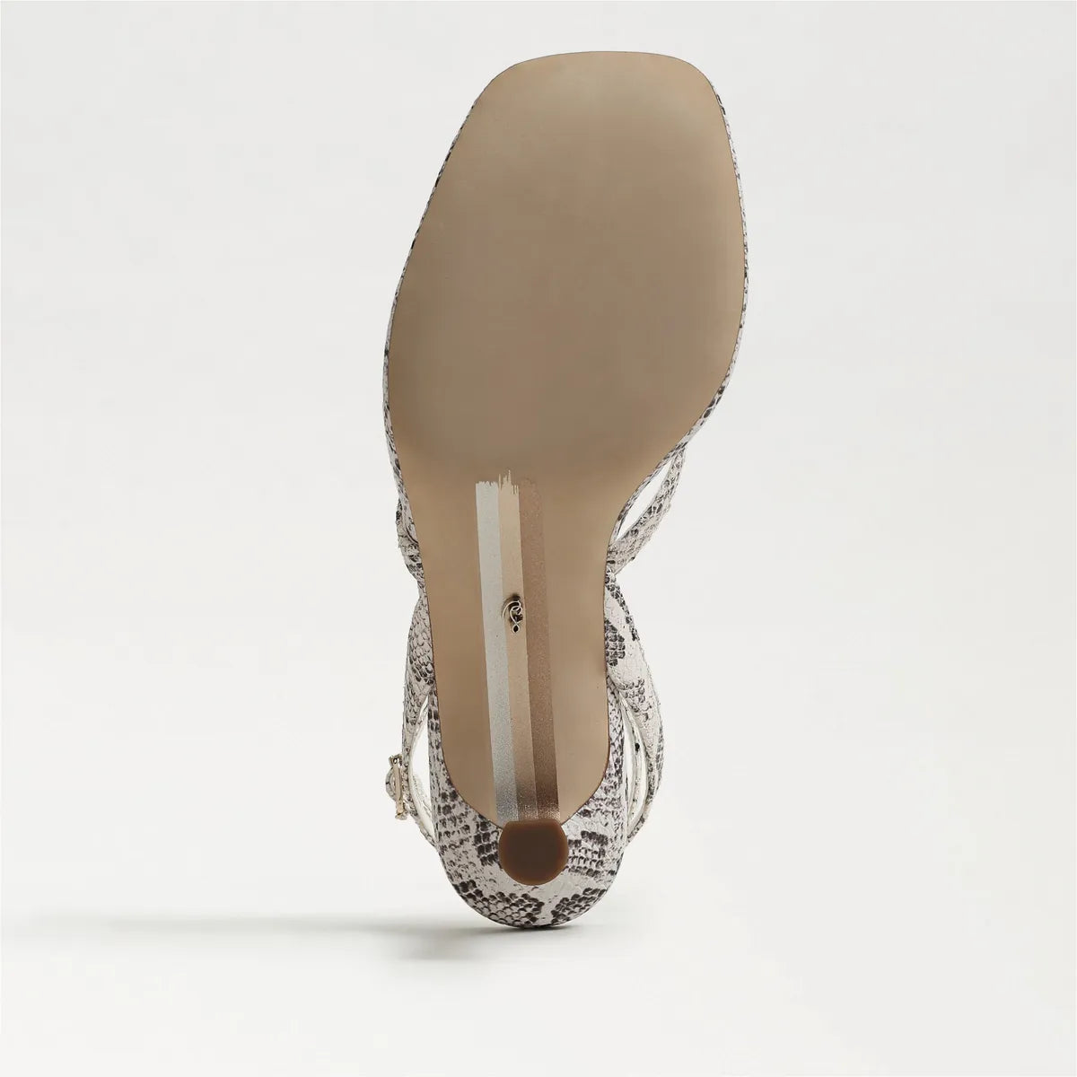 Ivory Snake Print Leather