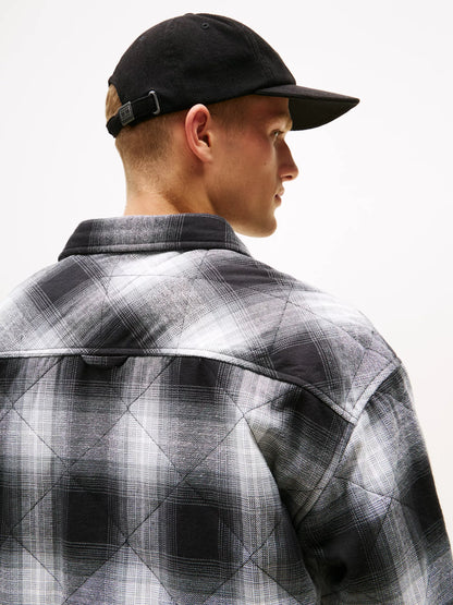 Black Check Quilted