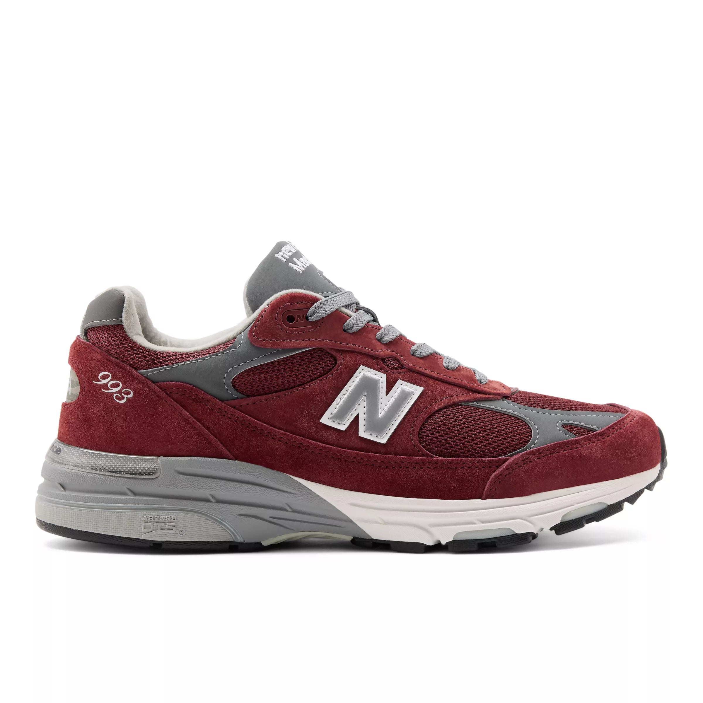 Classic Crimson With Grey 006 And White