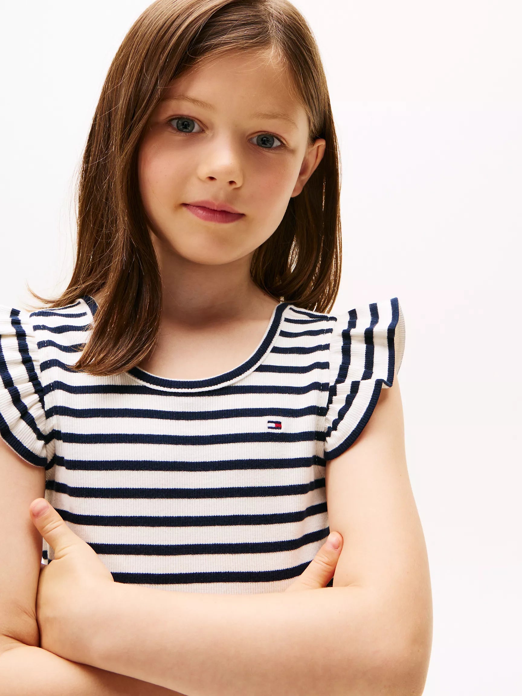 Ivory Navy Stripe