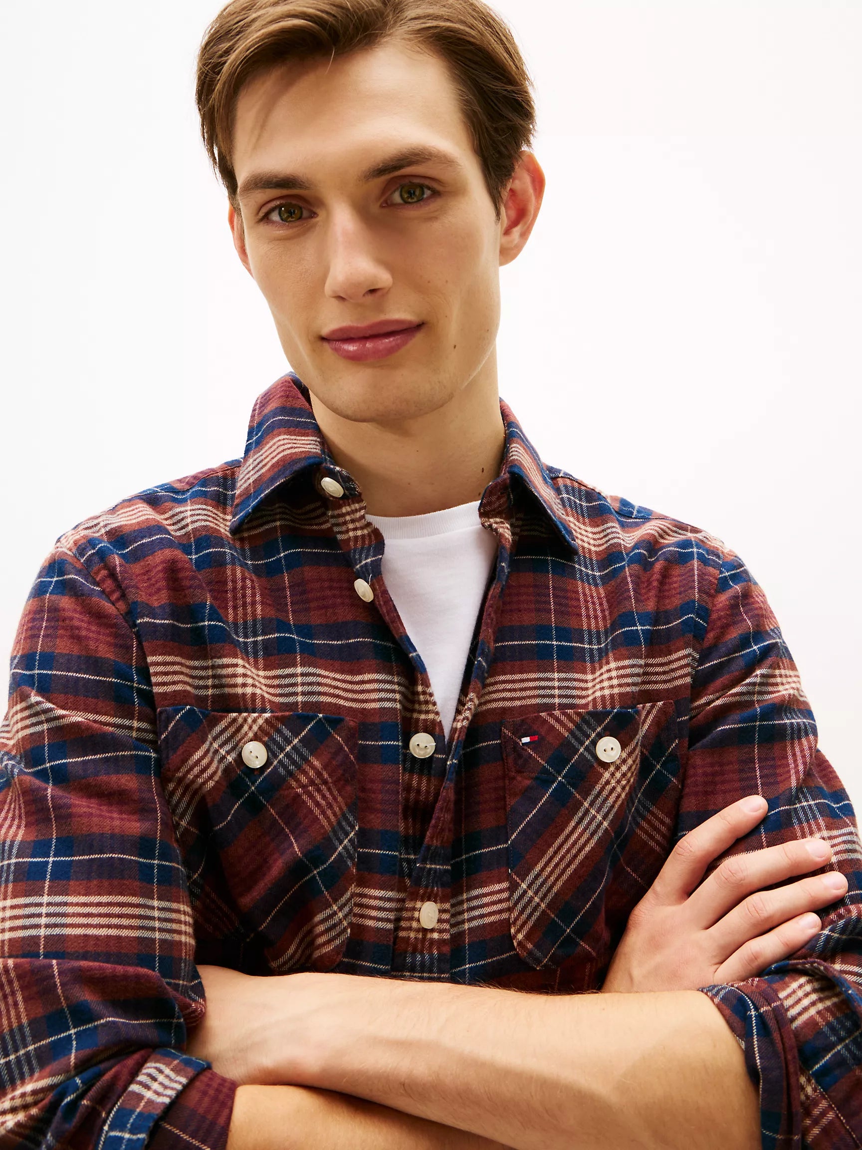 Deep Burgundy Check