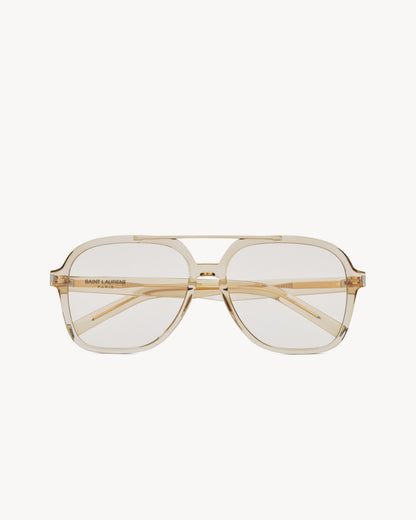 Transparent Cream And Light Gold