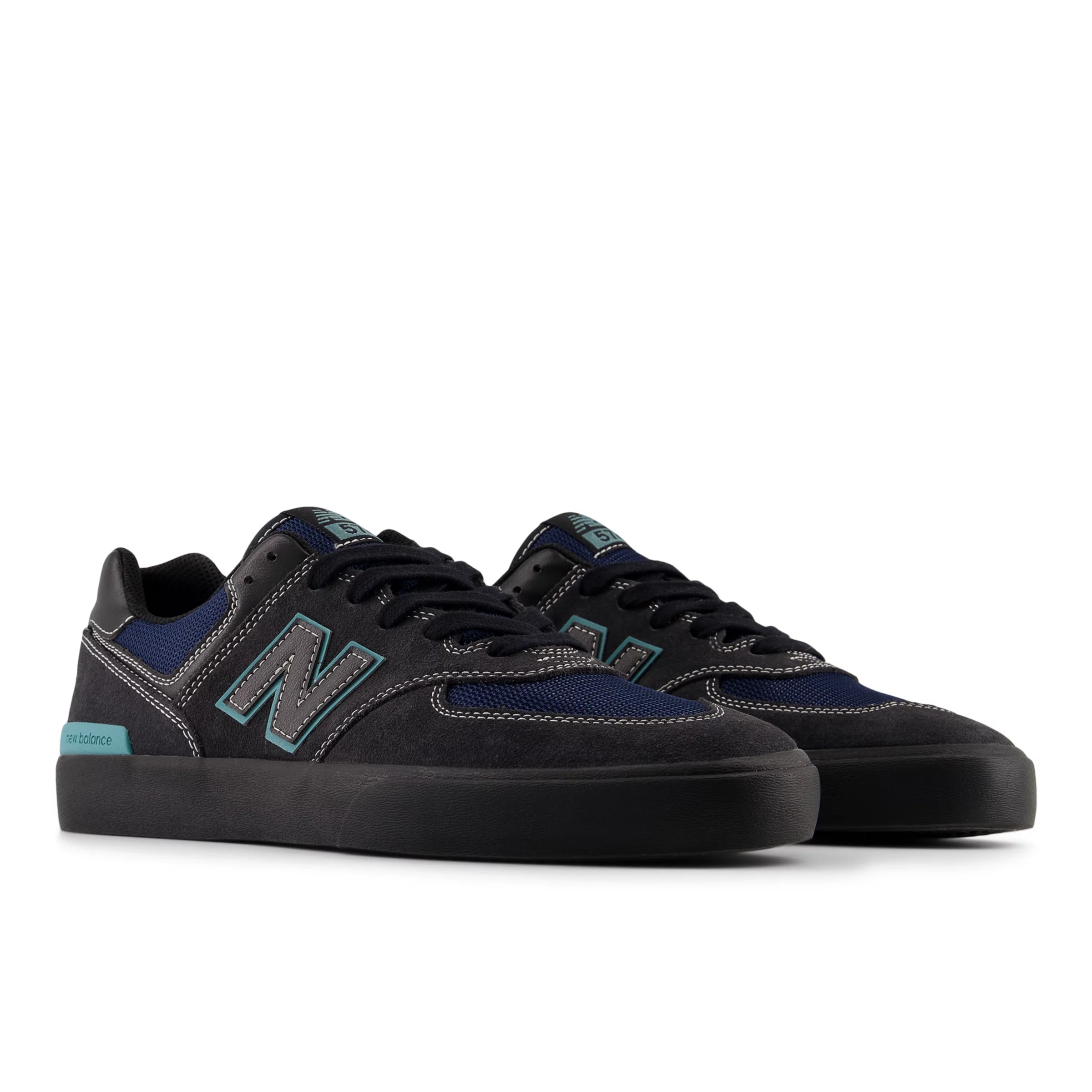 Faded Black With Faded Teal