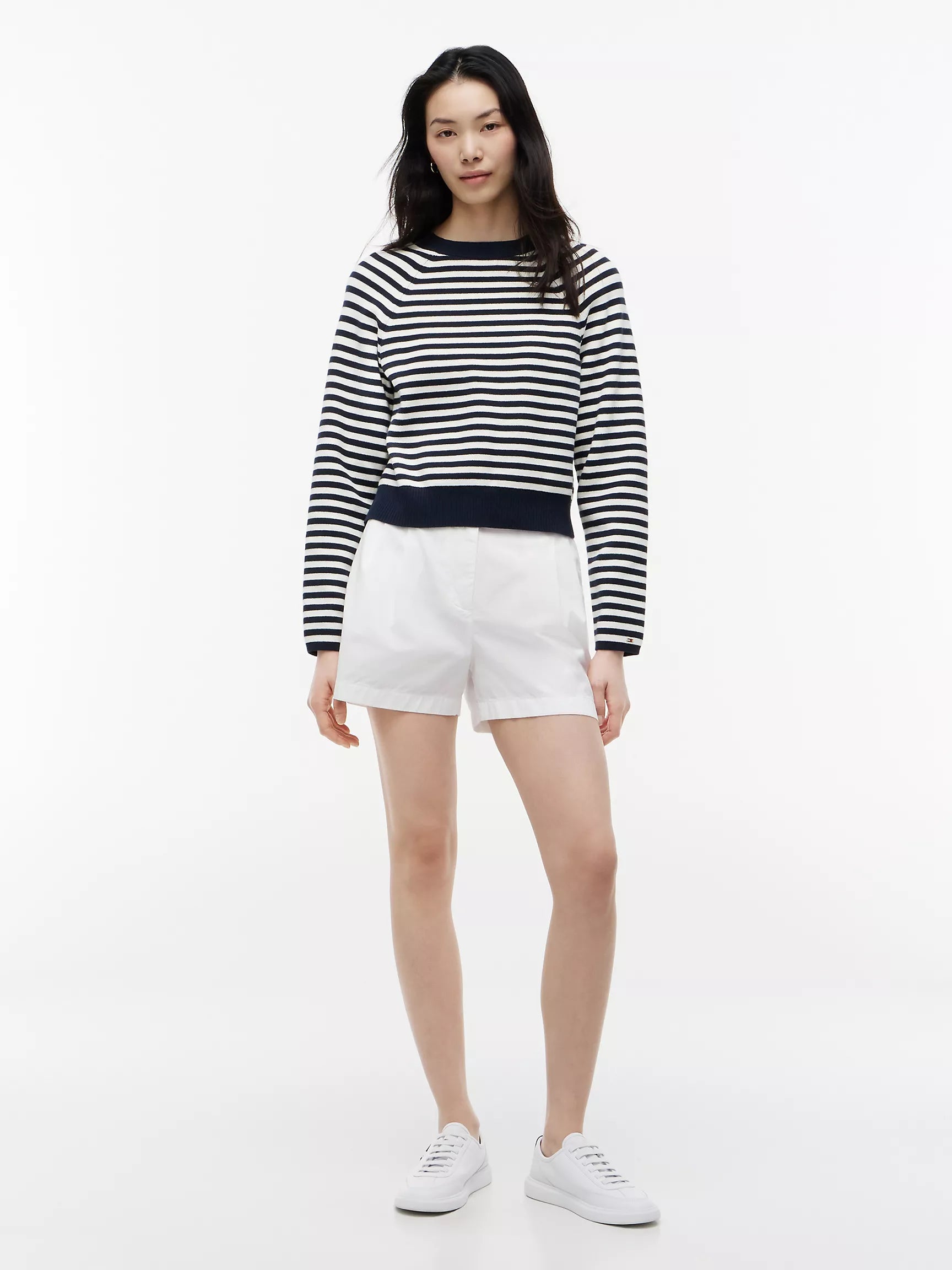Navy Blue / Ivory Stripe