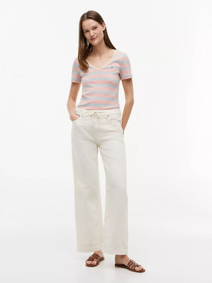 Beige Heather Stripe