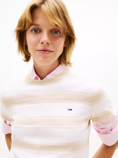 White Clay / Multi Stripe