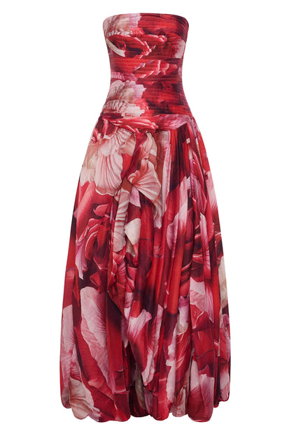 PRISMATIC FLORAL RED