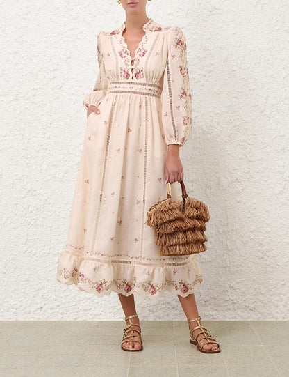 Cream Pink Rose