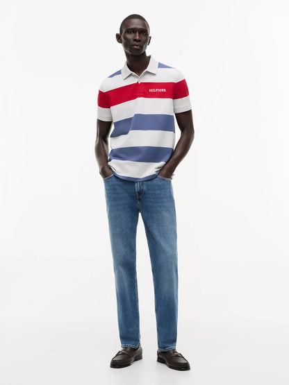 Faded Indigo/Grey Stripe