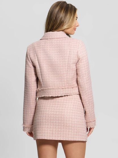 Pink And White Tweed
