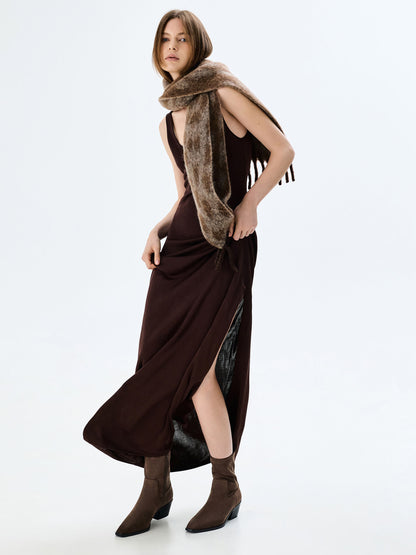 Dark Brown Textured