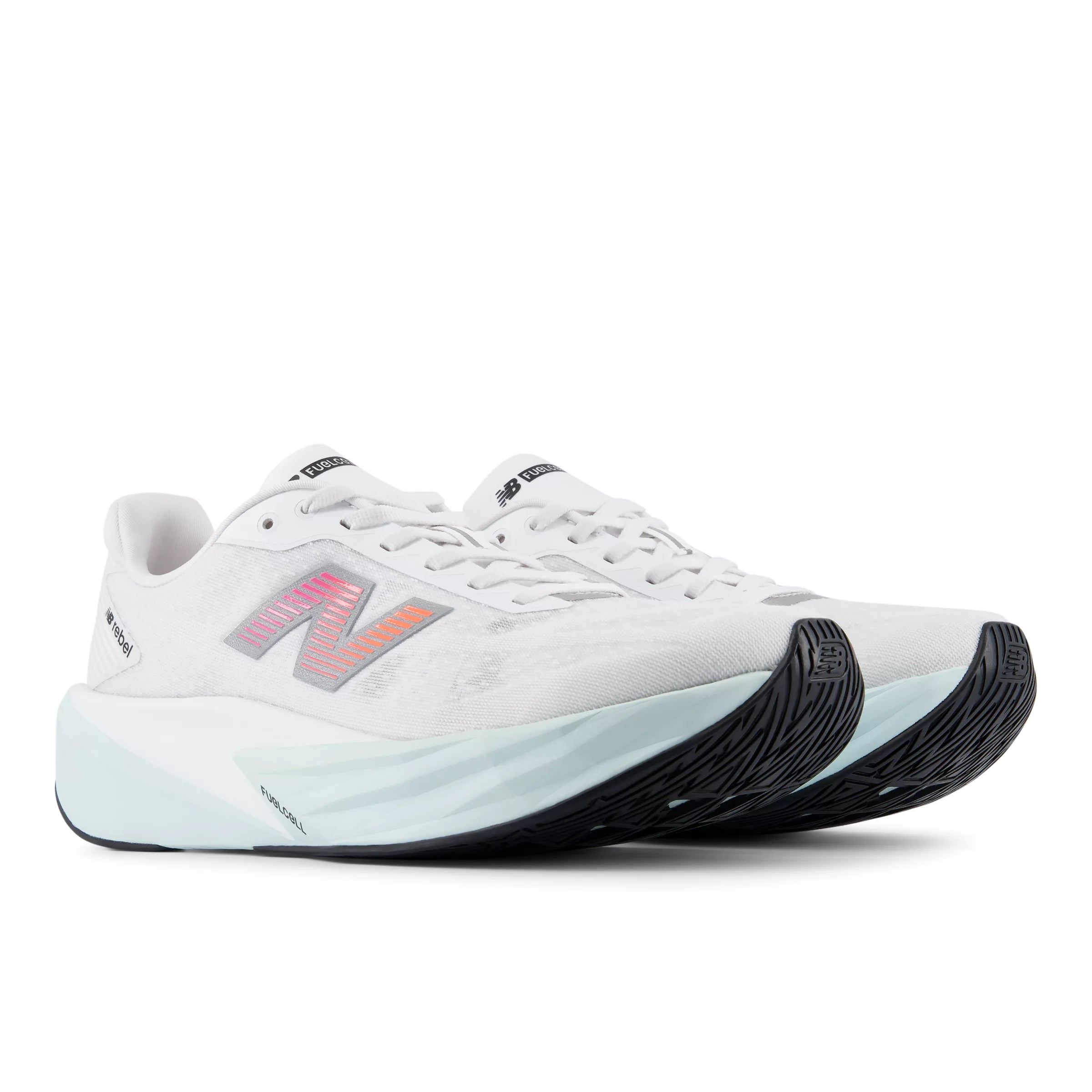 White With Pink Heat And Glint Blue