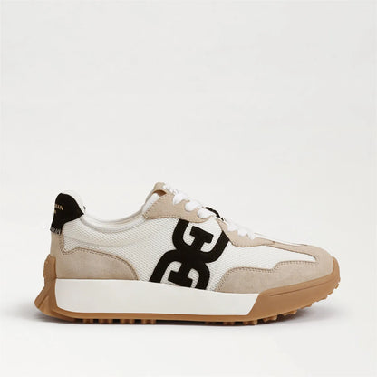 White/Tan/Black Suede