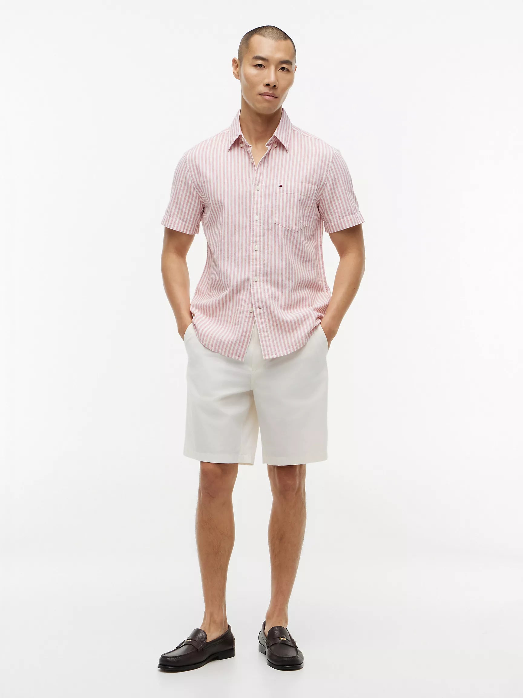 Vintage Pink/White Stripe