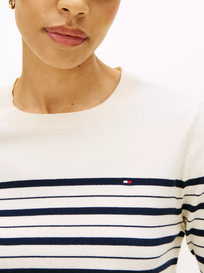 Dark Night Navy / Calico Multi Stripe