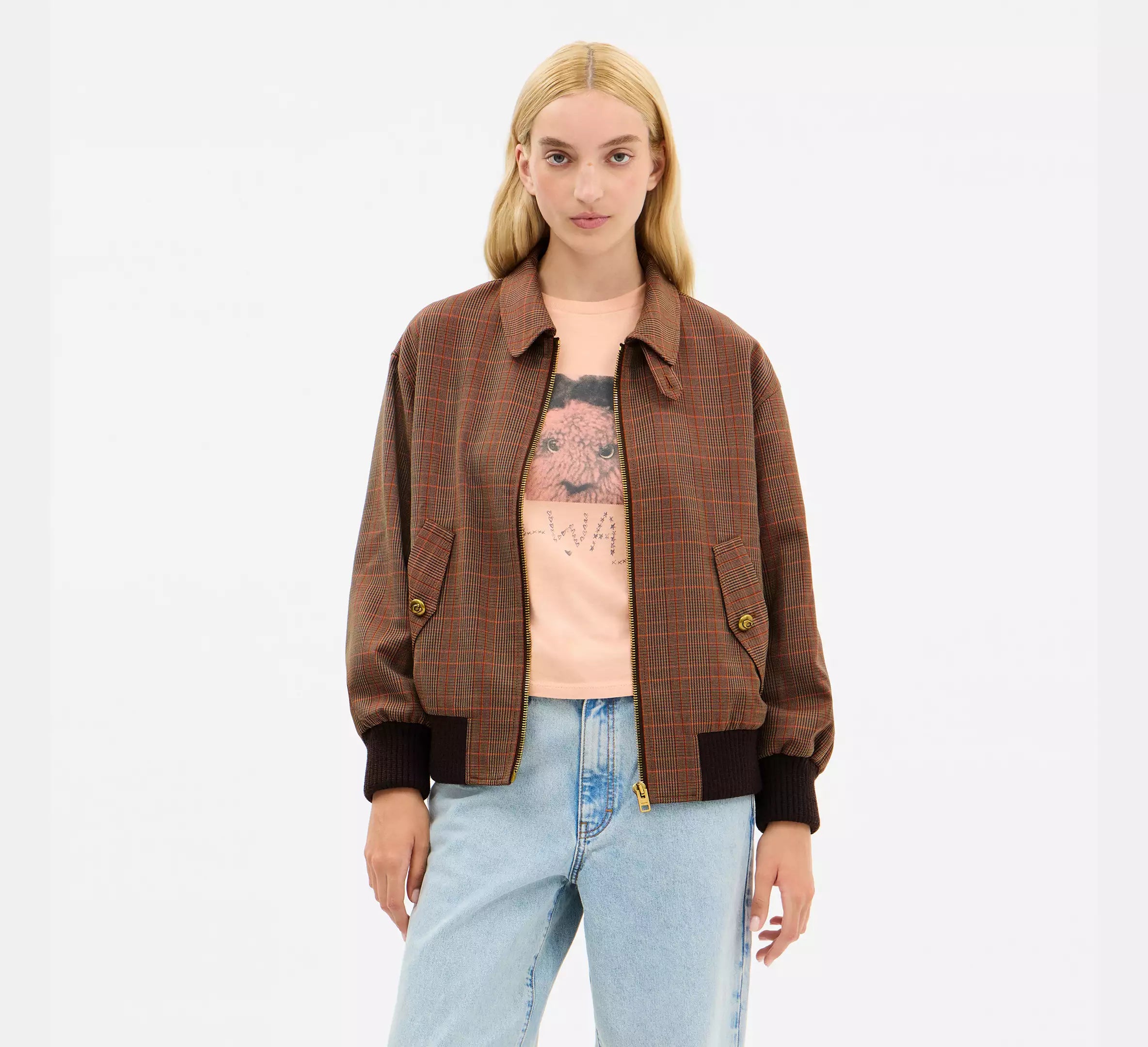 Orange/Pink Plaid