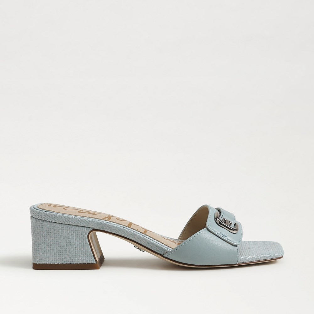 Robin Egg Blue Leather