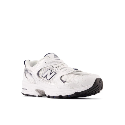 Nb White With Natural Indigo And Silver Metallic