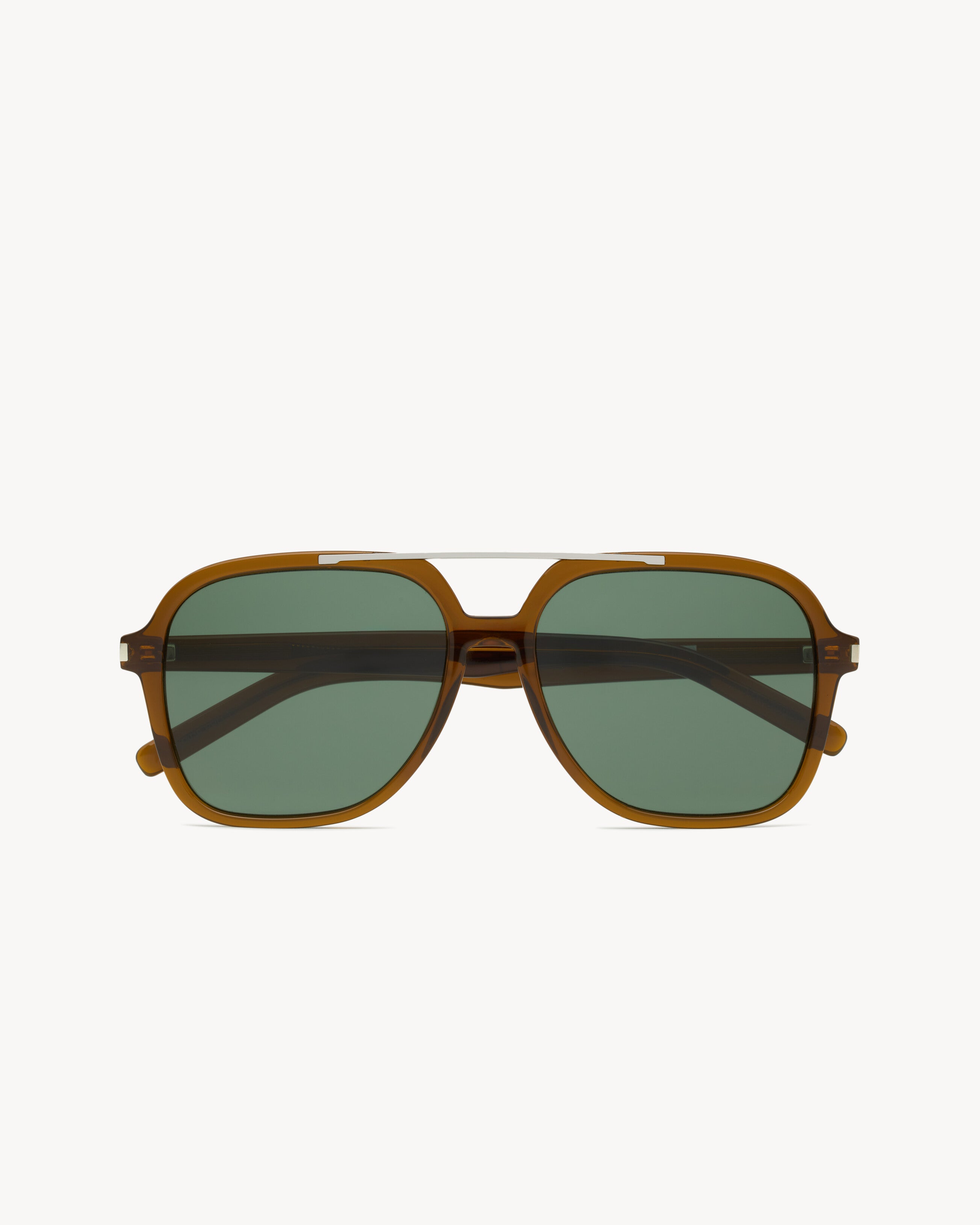 Transparent Cognac Brown And Green