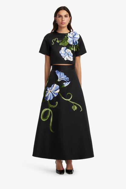 Vine Print in Ebony