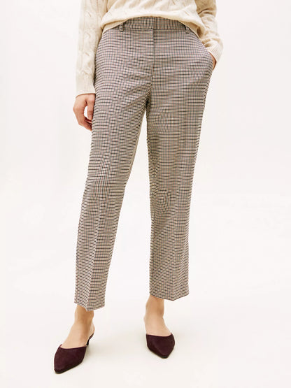 Beige Houndstooth