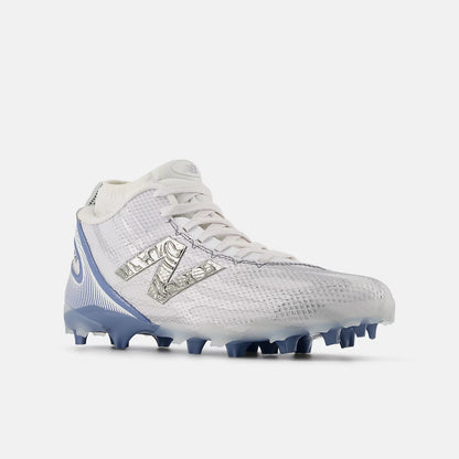 White With Silver And Shoreline Blue
