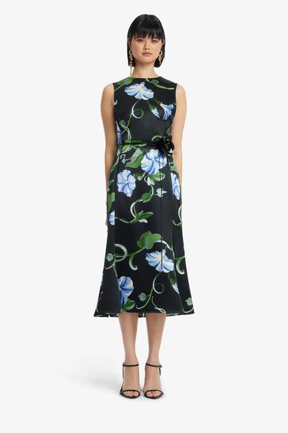 Vine Print in Ebony