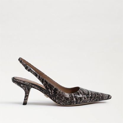 Brown Snake Print Leather