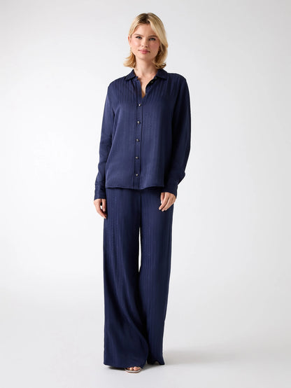 Navy Monogram Jacqaurd